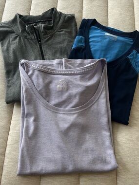 3 pc lot Womans Tops Nike, Marmot, Spider